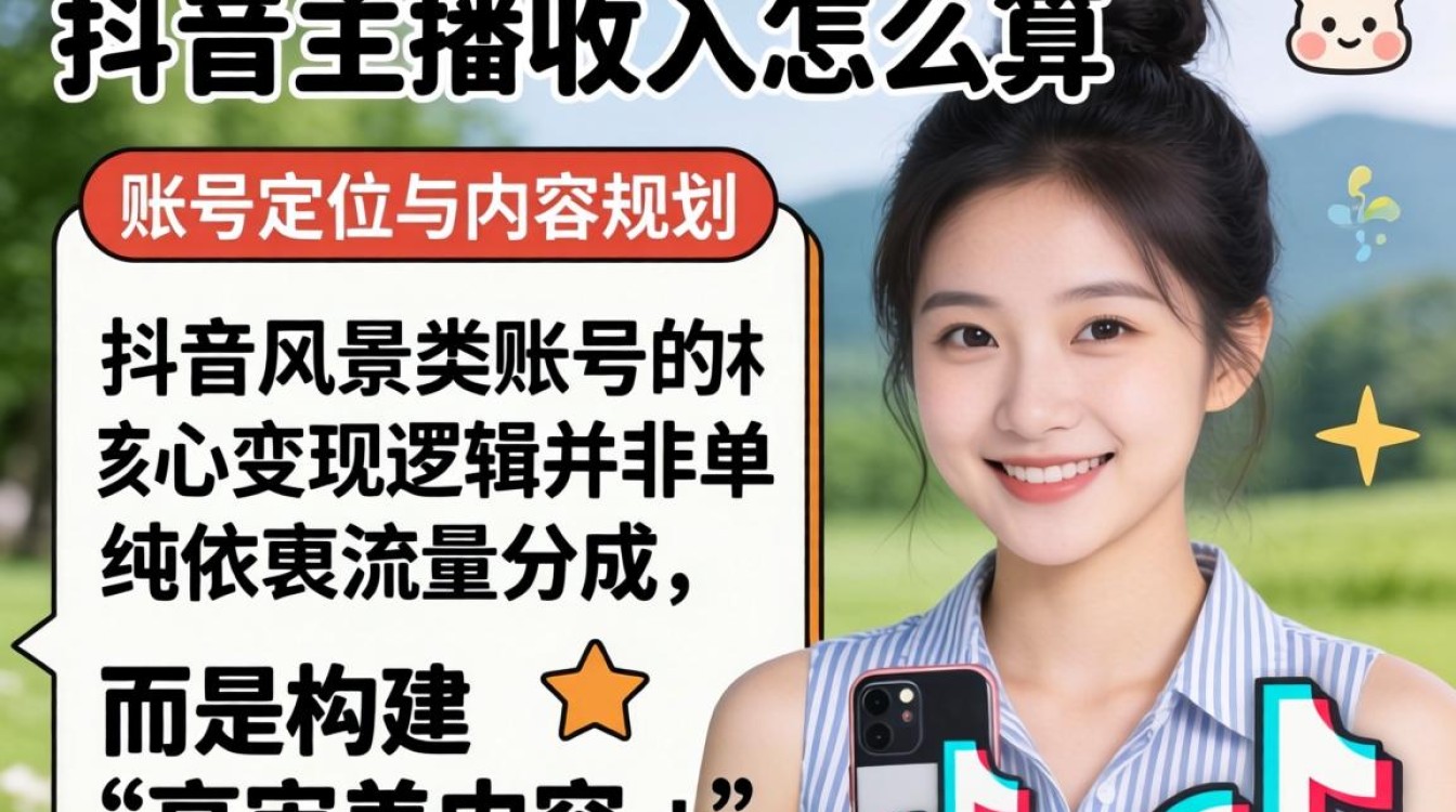 抖音主播收入计算方式与账号定位规划
