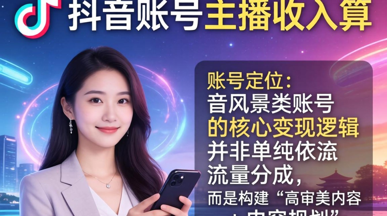抖音主播收入计算方式与账号定位规划