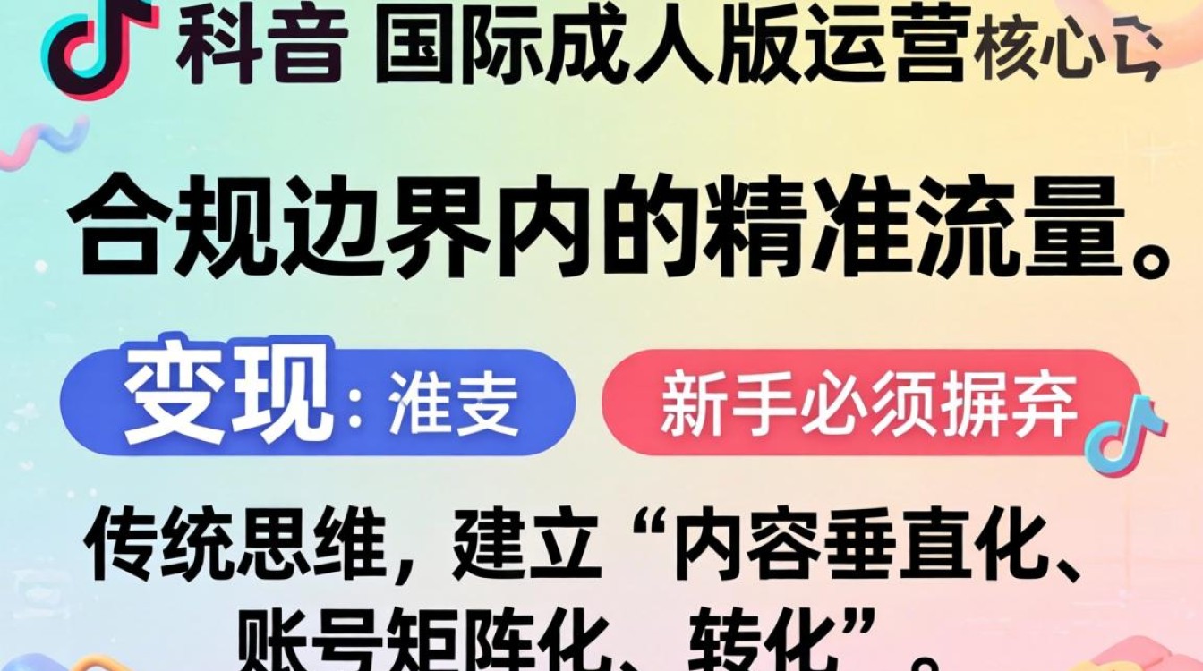 TikTok 国际成人版运营实操教程新手入门必看