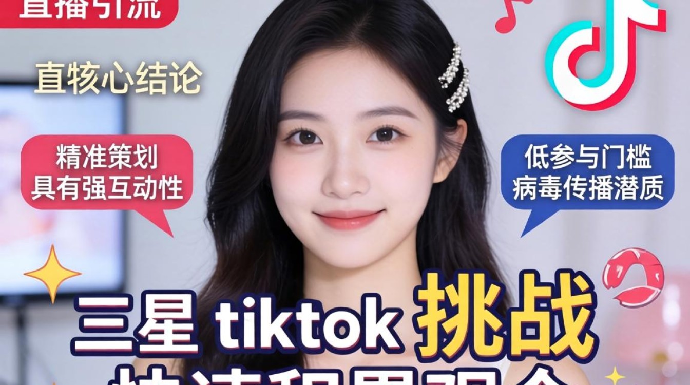 直播引流三星tiktok挑战怎么做