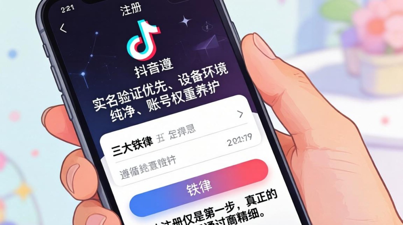 手机注册抖音号流程与技巧