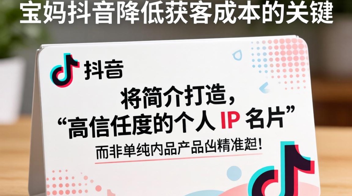 宝妈来抖音怎么填写简介降低获客成本