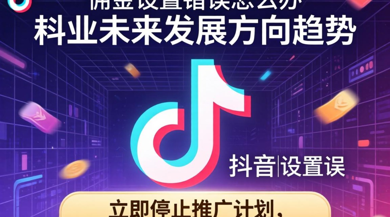 抖音佣金设置错误怎么办