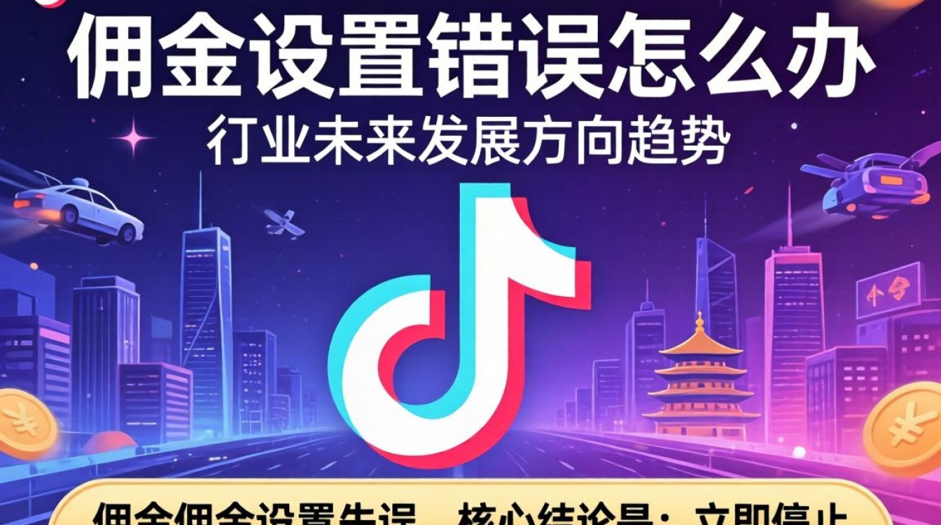 抖音佣金设置错误怎么办