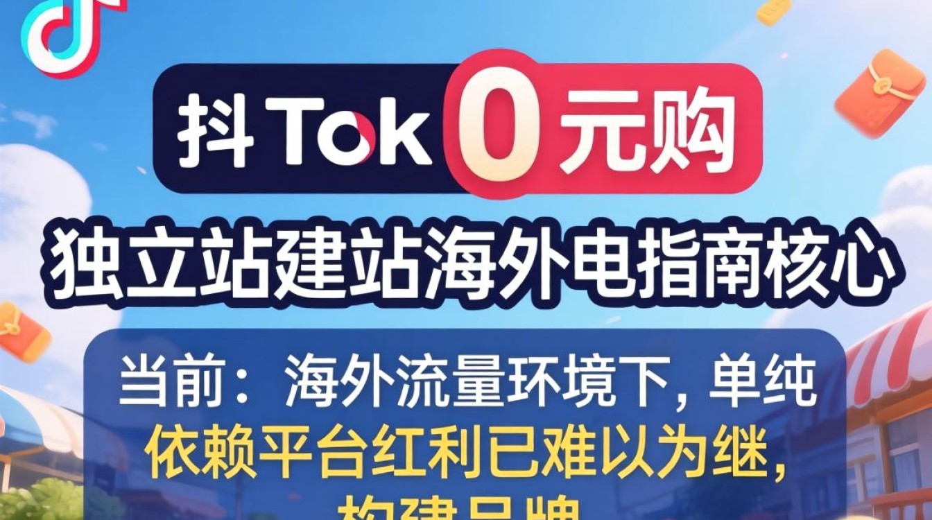TikTok 0 元购独立站建站海外电商指南