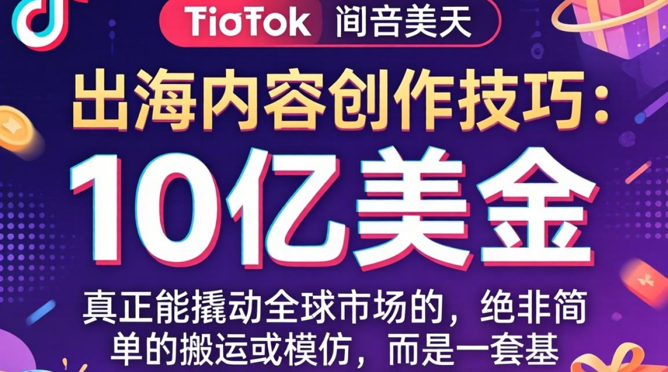 TikTok 10亿美金出海内容创作技巧