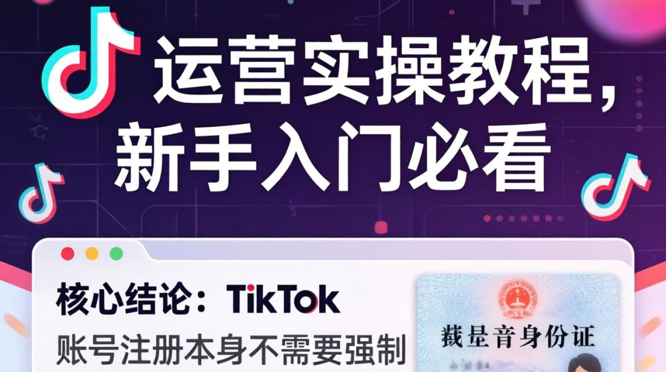 TikTok 注册需要实名吗