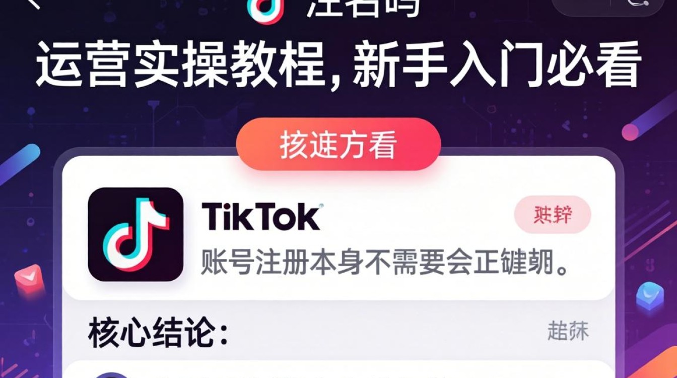 TikTok 注册需要实名吗