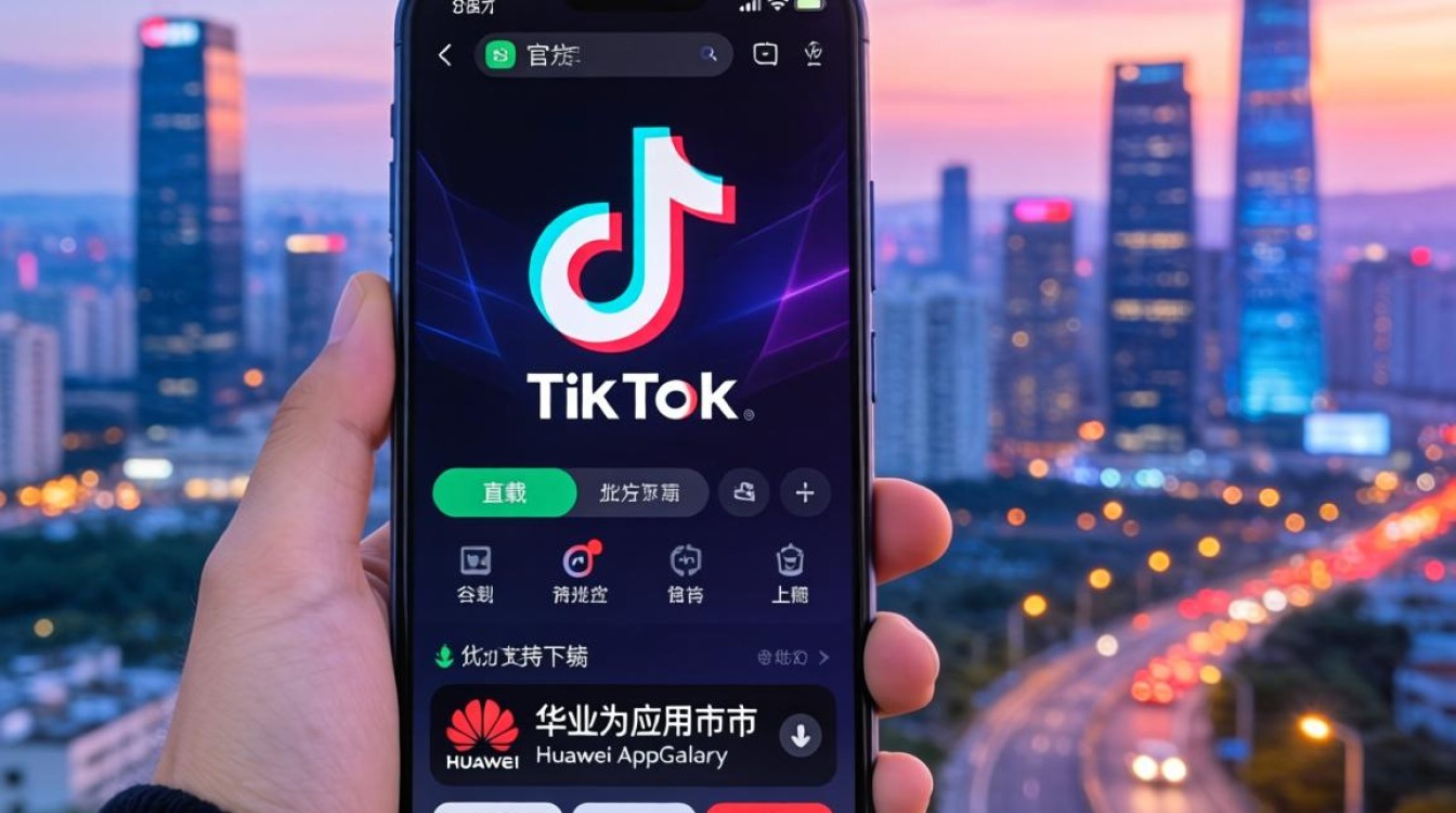 华为手机下载 TikTok 方法
