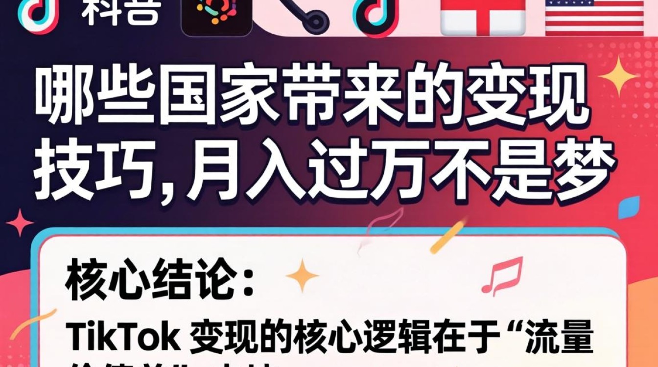 TikTok 哪些国家带来的变现技巧