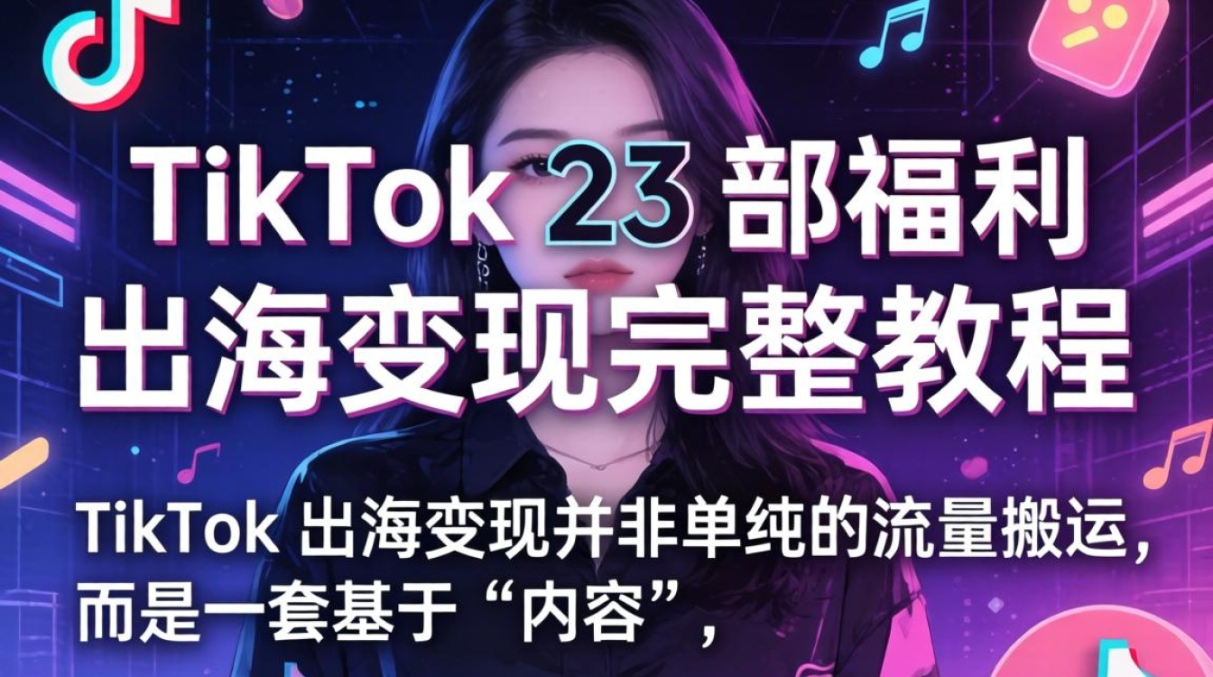 TikTok 23 部福利出海变现完整教程