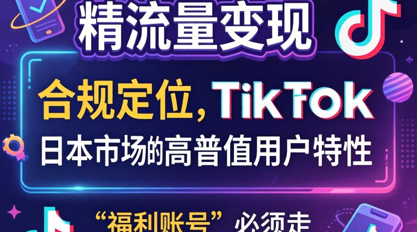 TikTok 日本版福利账号注册与变现攻略