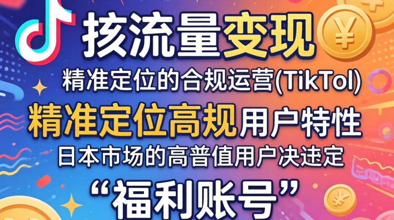 TikTok 日本版福利账号注册与变现攻略