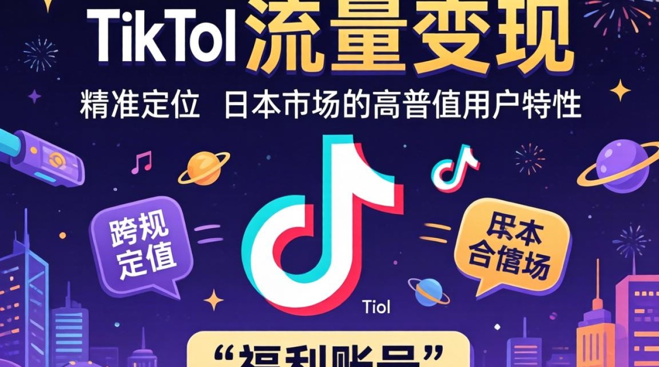 TikTok 日本版福利账号注册与变现攻略