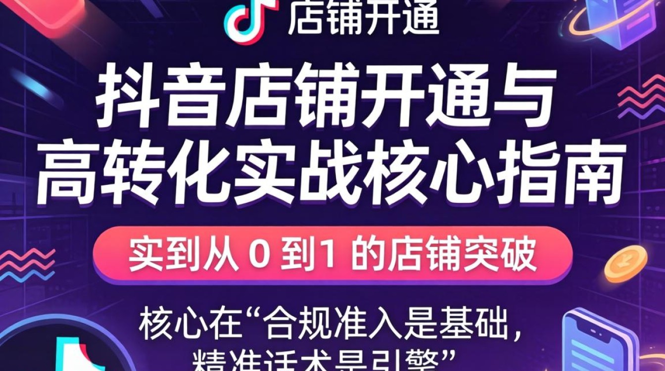 抖音开店流程与带货转化技巧