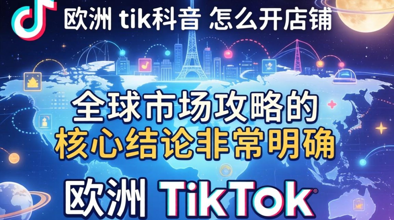 欧洲TikTok怎么开店铺