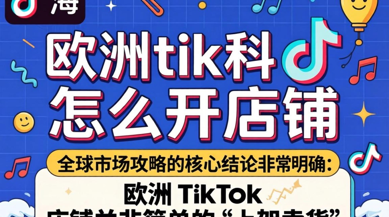 欧洲TikTok怎么开店铺