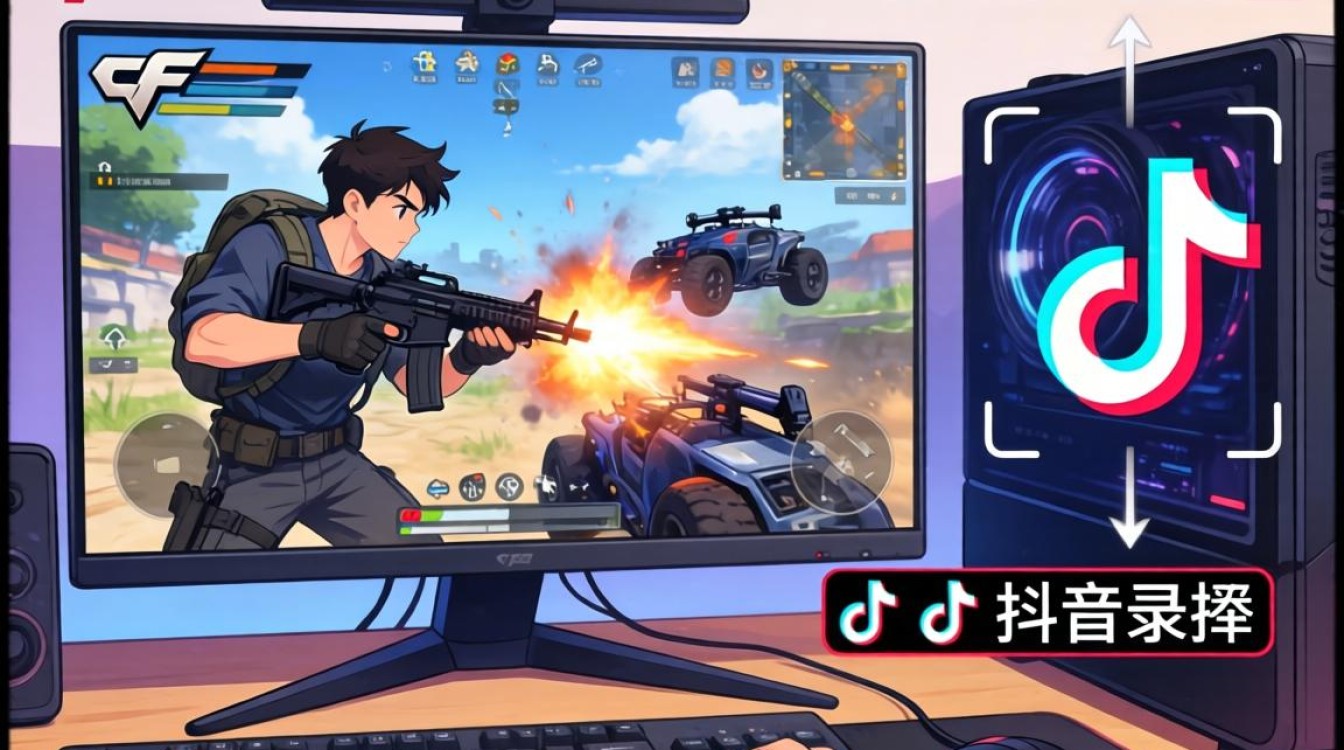 cf电脑怎么用抖音录屏