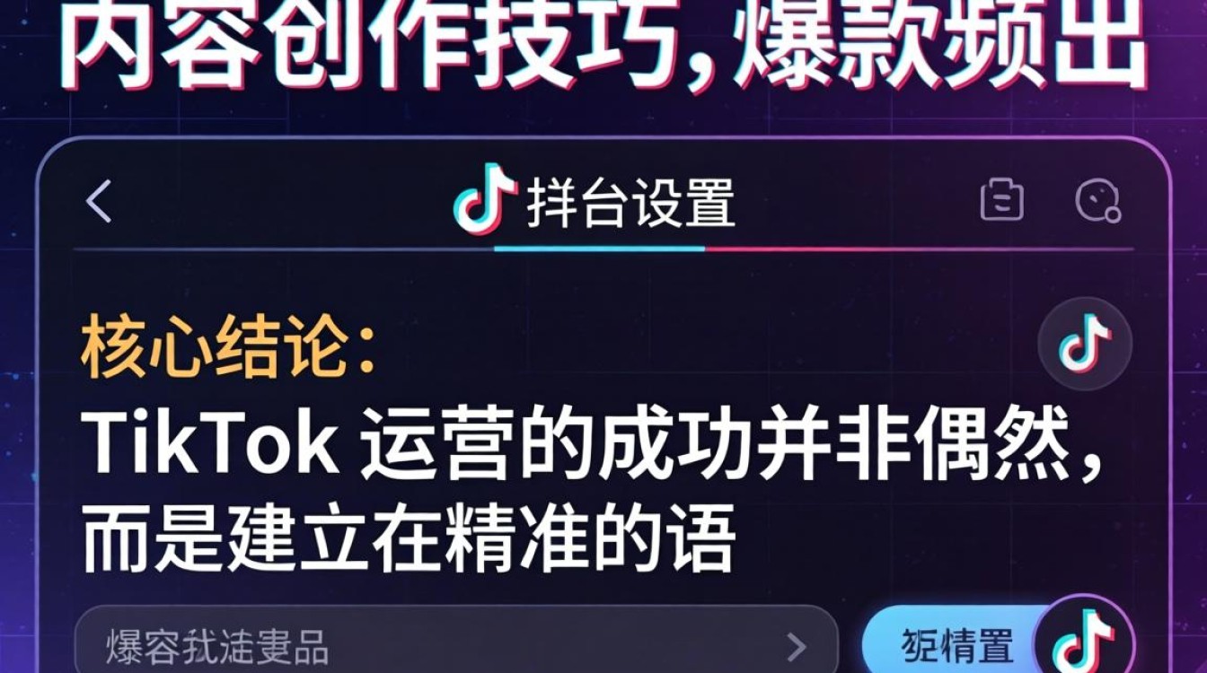 TikTok 设置中文教程及内容创作技巧