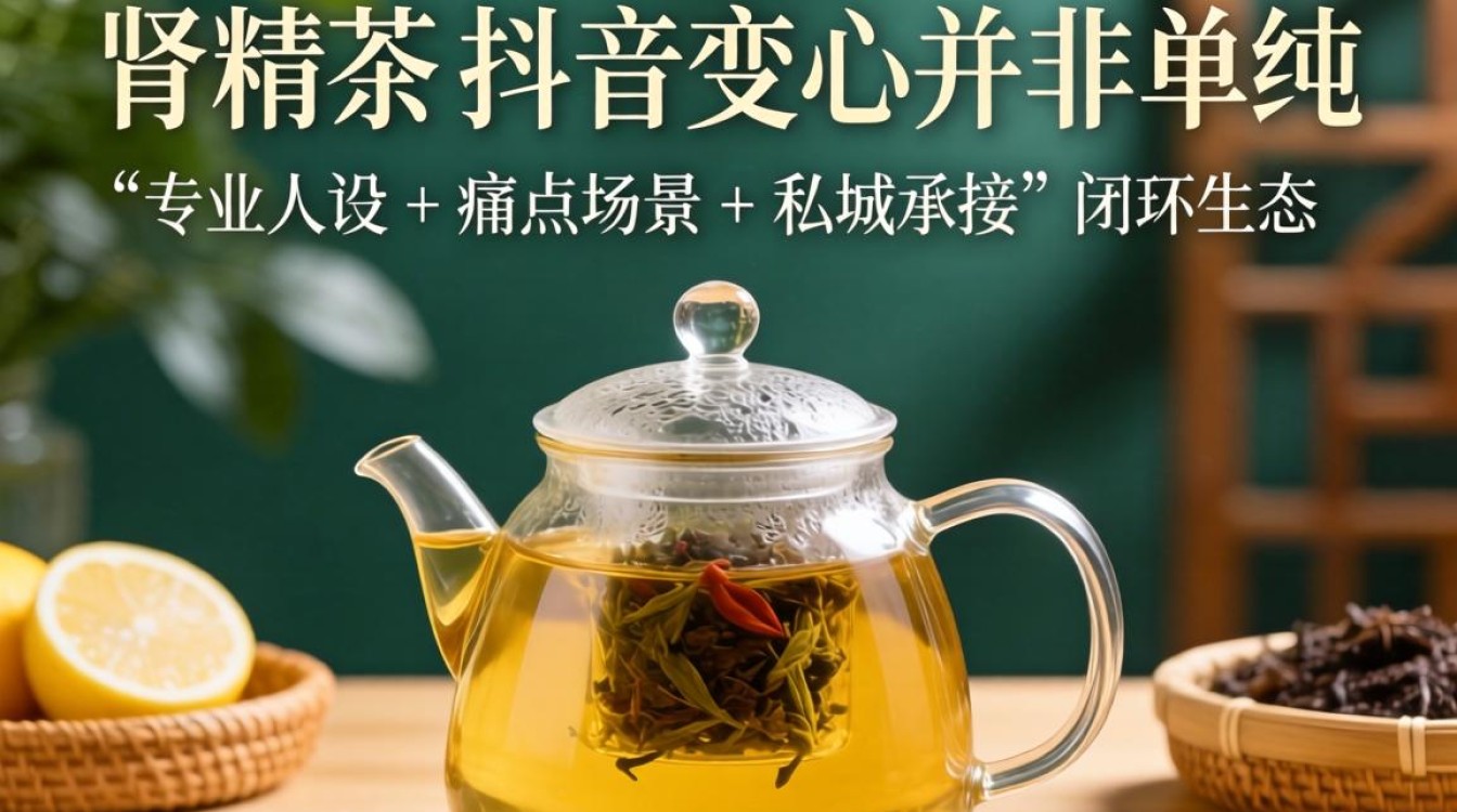 抖音肾精茶引流私域变现方法