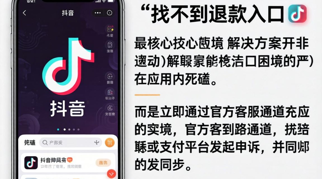 抖音没有退款键怎么办