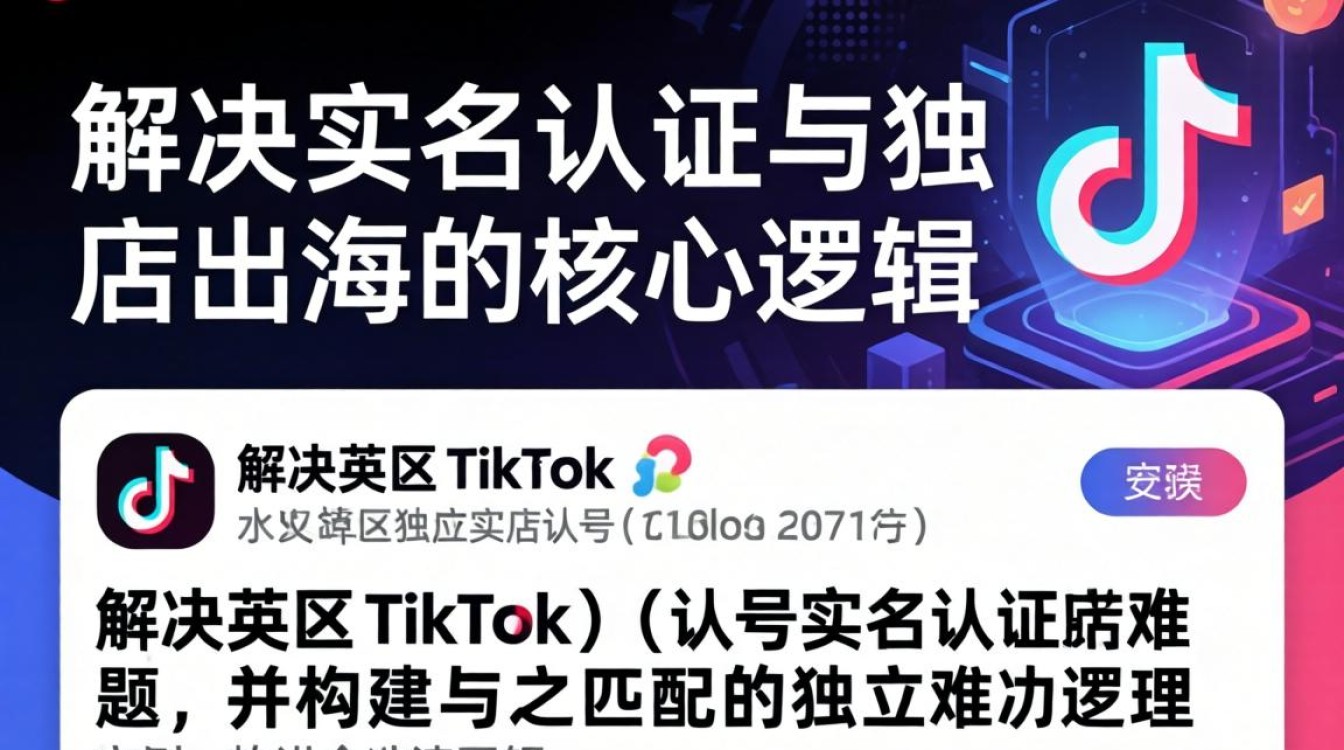 TikTok实名认证流程及独立站建站海外电商指南