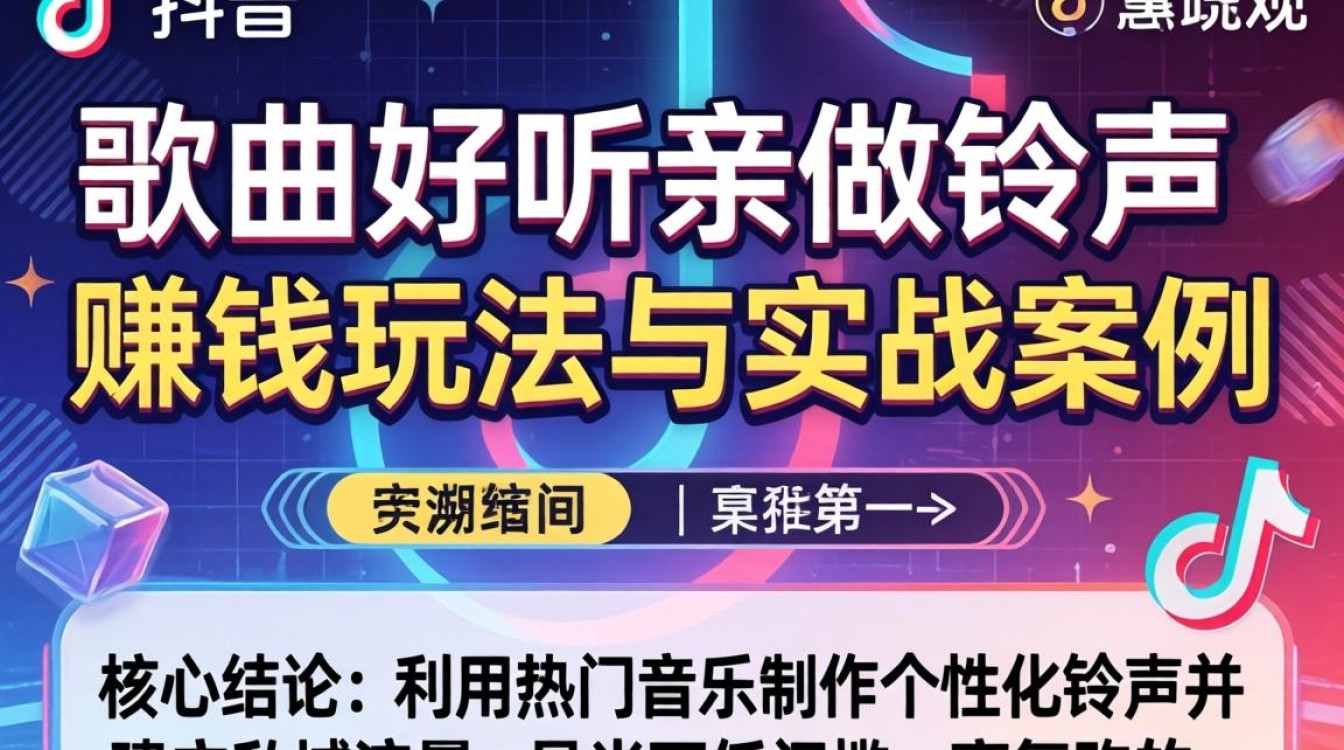 如何制作抖音热门铃声赚钱