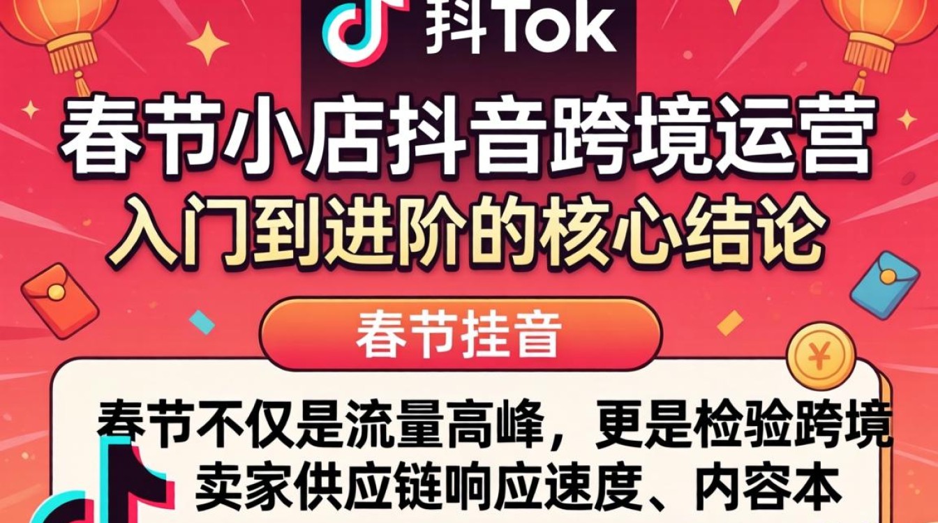 TikTok 春节小店抖音跨境运营从入门到进阶