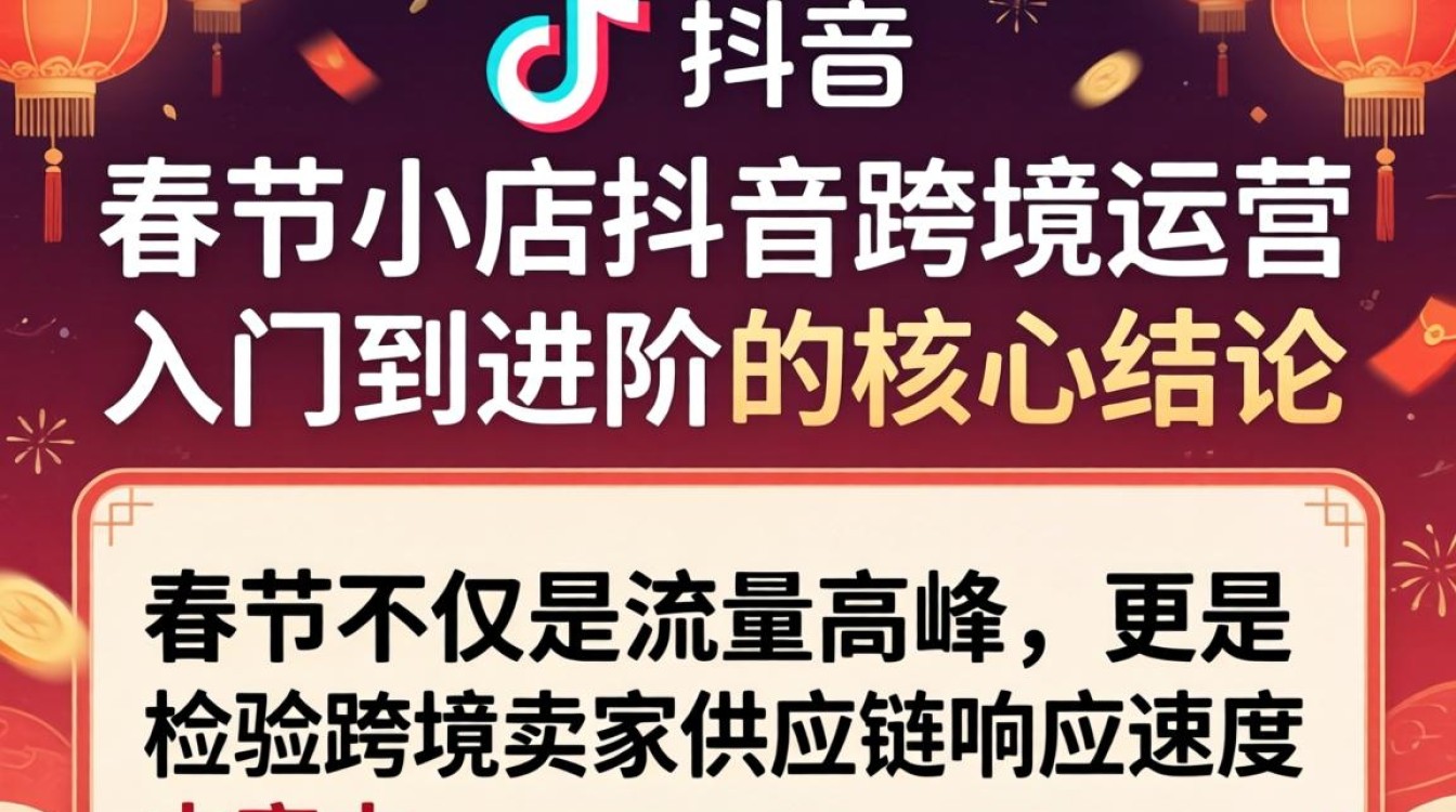 TikTok 春节小店抖音跨境运营从入门到进阶