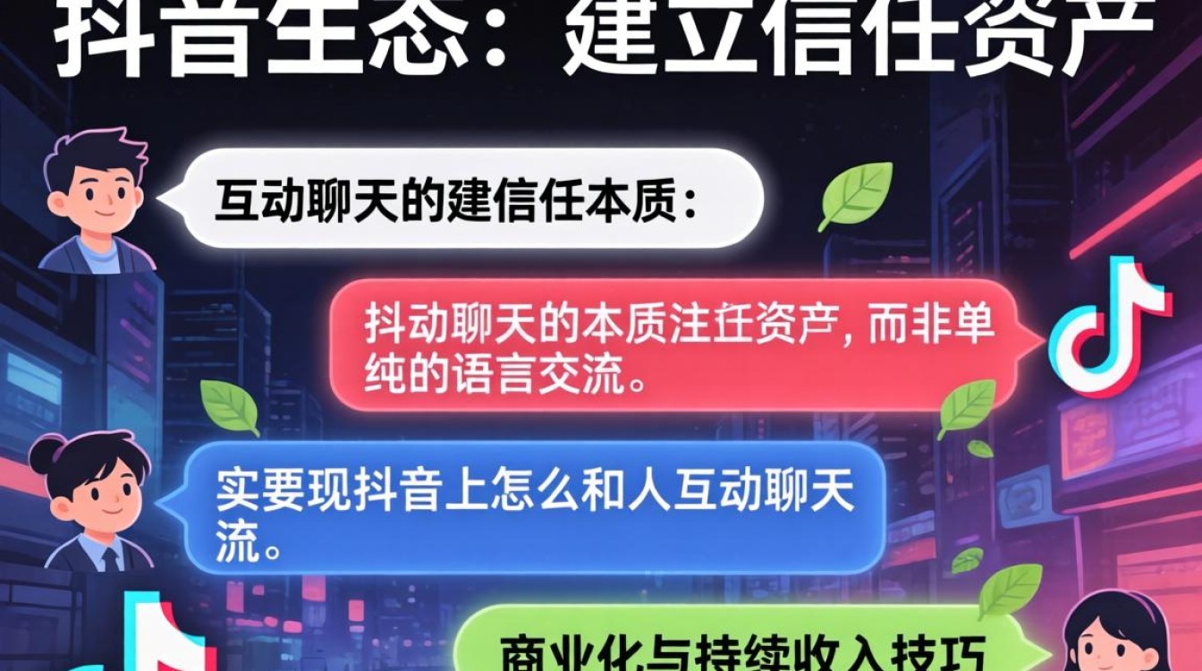 抖音互动聊天技巧与持续变现收入