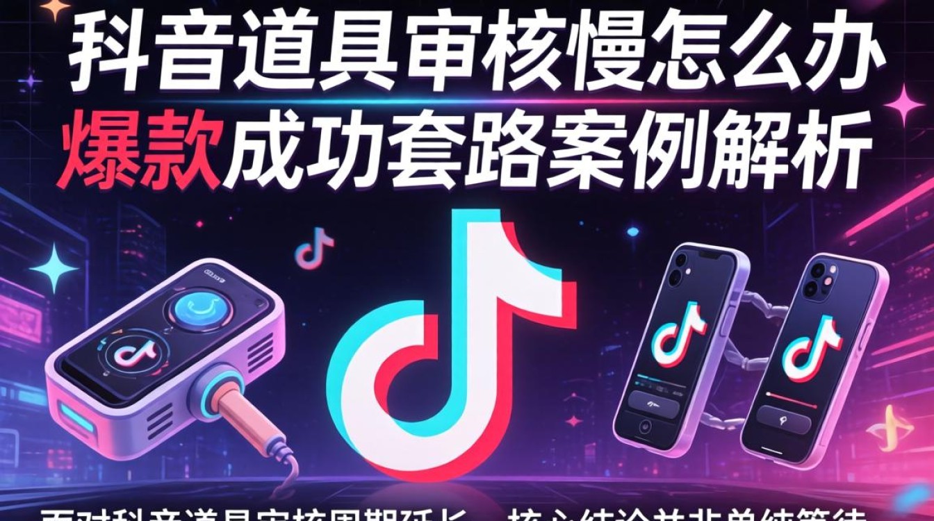 抖音道具审核慢原因及爆款成功套路案例解析