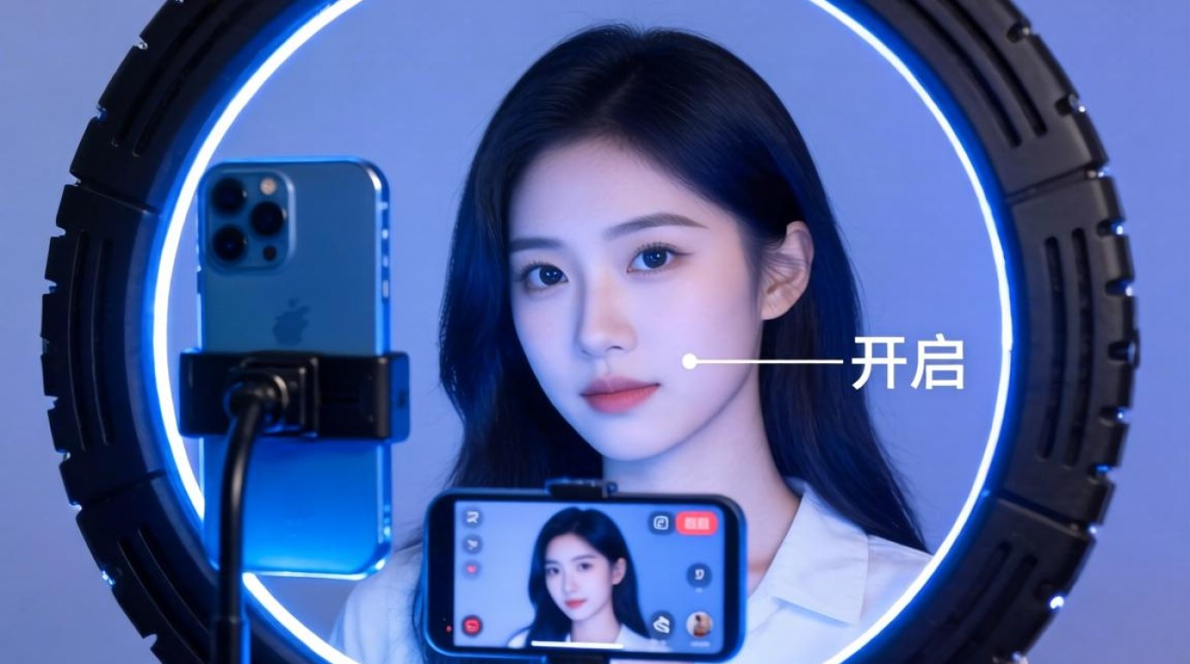 抖音直播蓝光灯设置技巧