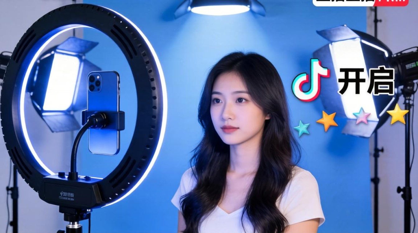 抖音直播蓝光灯设置技巧