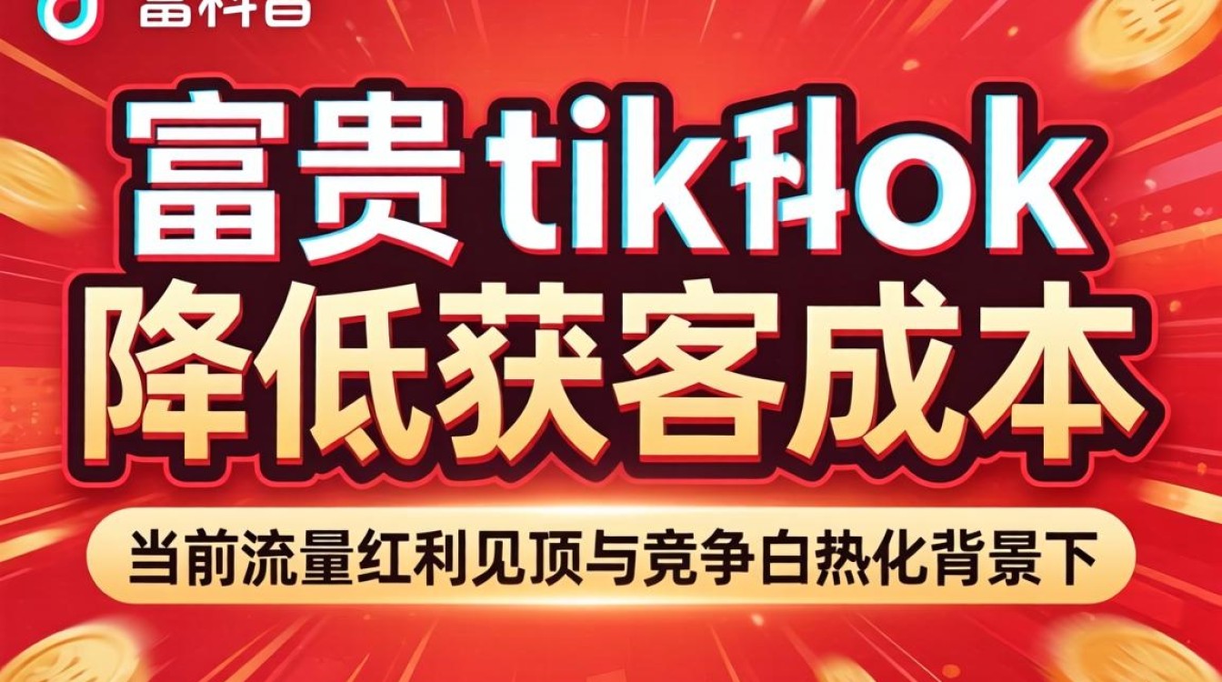 广告投放一个富贵 TikTok 怎么降低获客成本