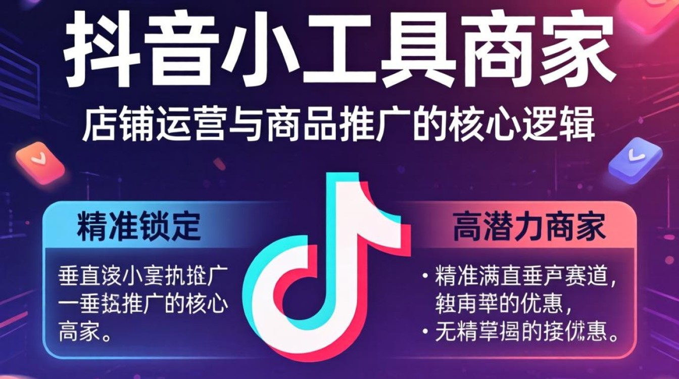抖音小工具商家入驻与店铺运营推广
