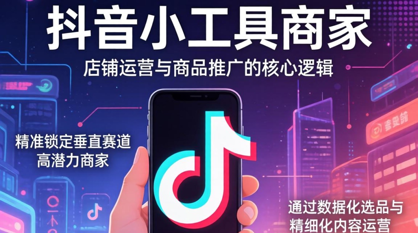 抖音小工具商家入驻与店铺运营推广
