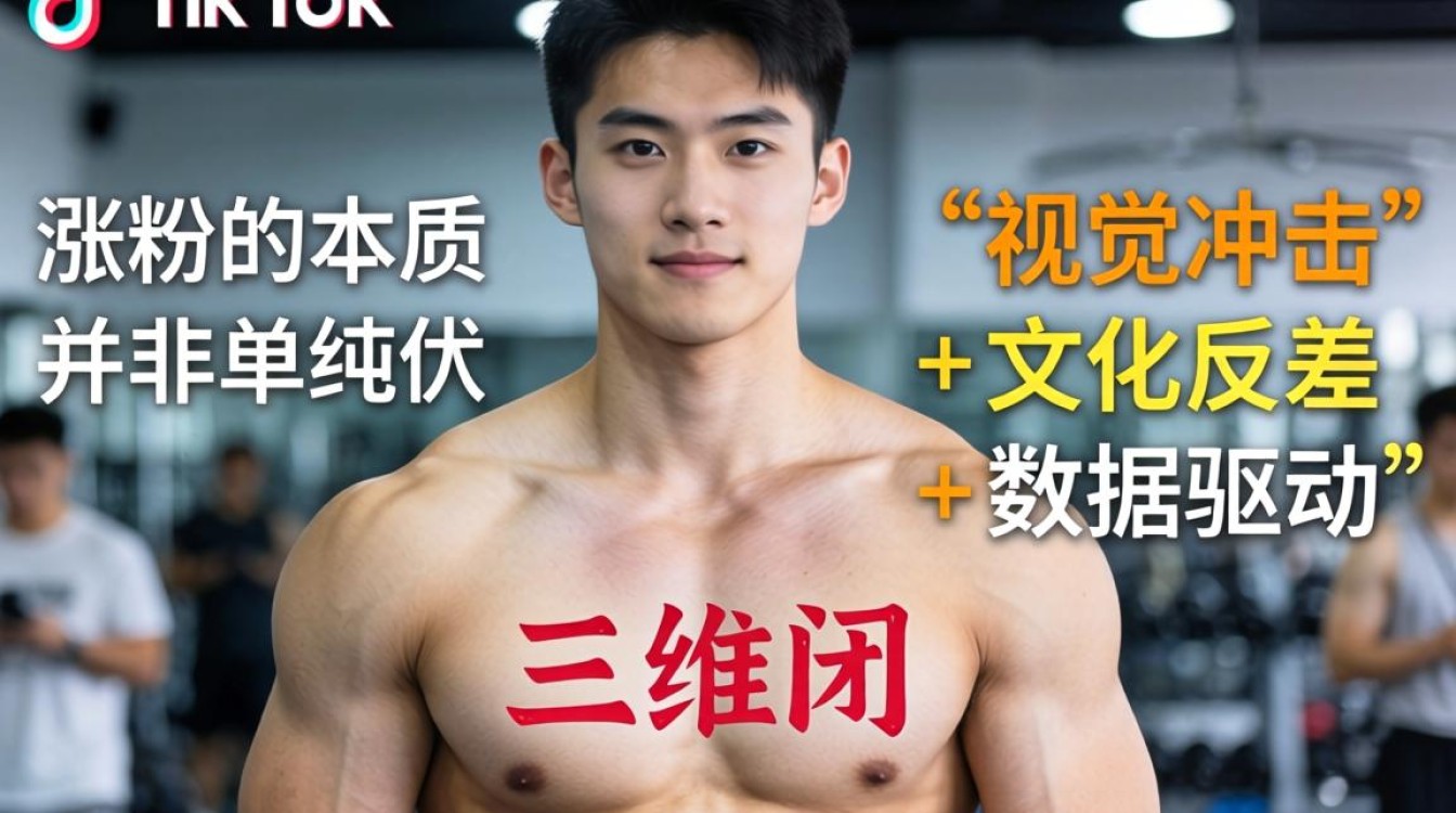 快手中国肌肉帅哥在 TikTok 涨粉秘籍普通人可学