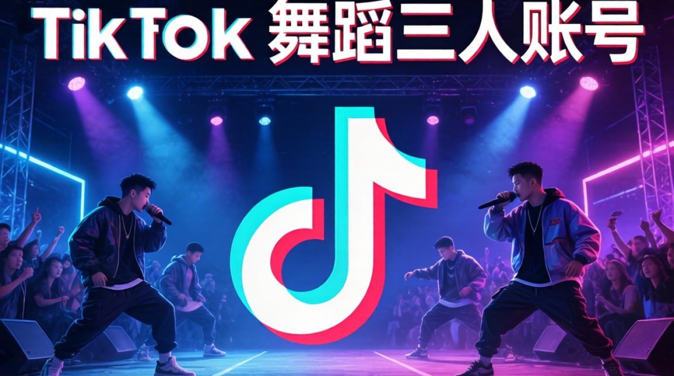 账号拆解舞蹈TikTok三人