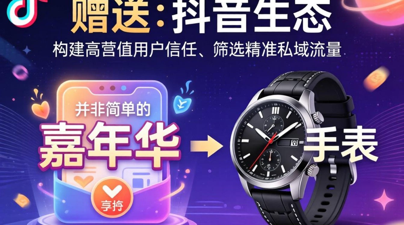 抖音上怎么送嘉年华手表