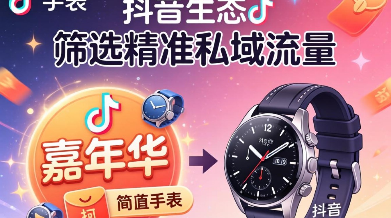抖音上怎么送嘉年华手表