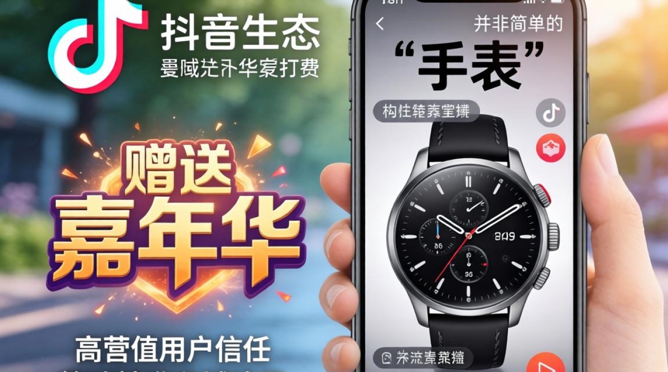 抖音上怎么送嘉年华手表