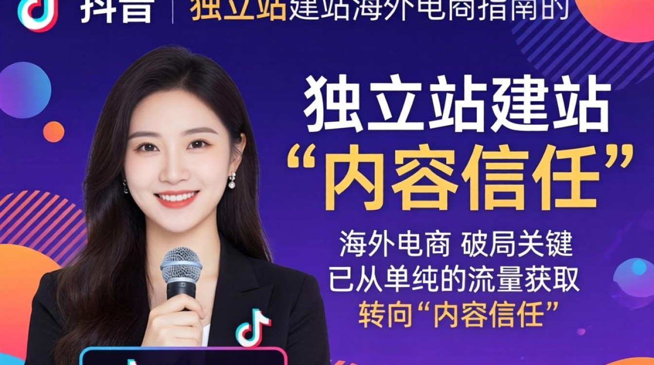 TikTok 英语主持人独立站建站海外电商指南