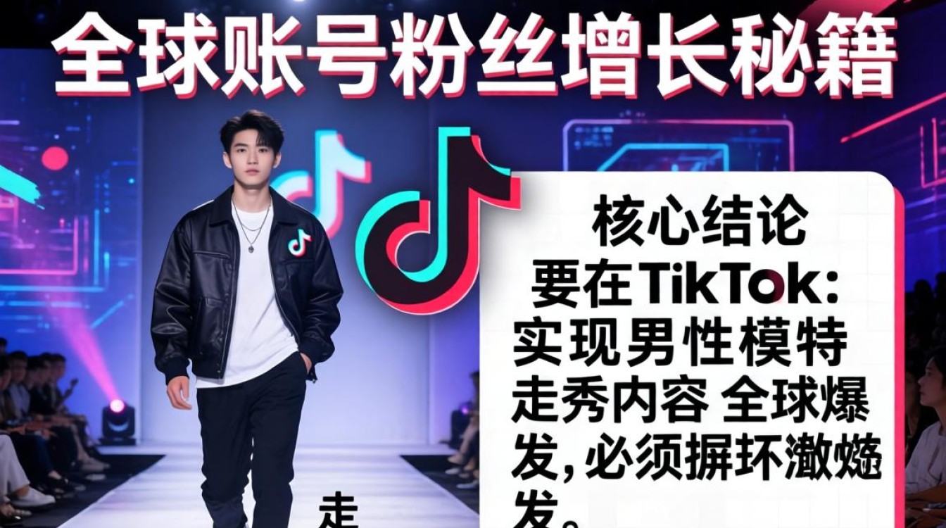 TikTok 男走 t 台 全球账号粉丝增长秘籍