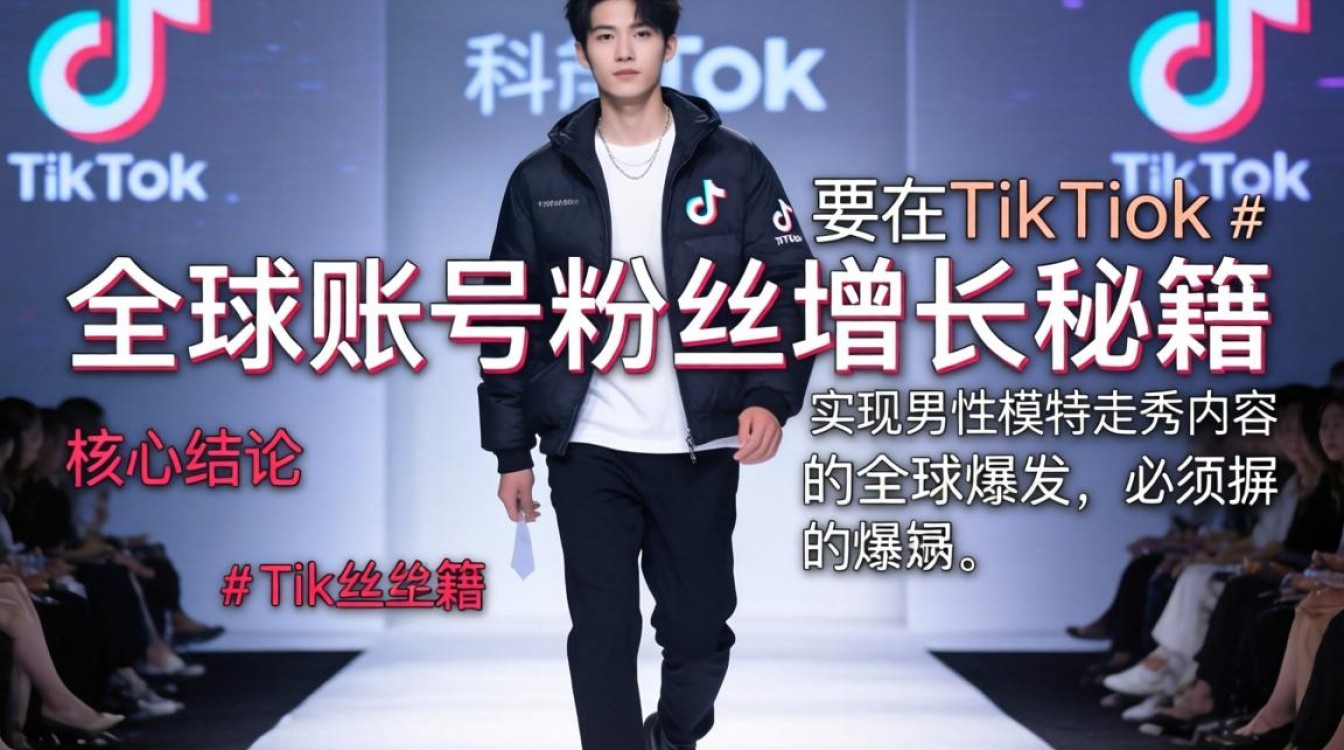 TikTok 男走 t 台 全球账号粉丝增长秘籍