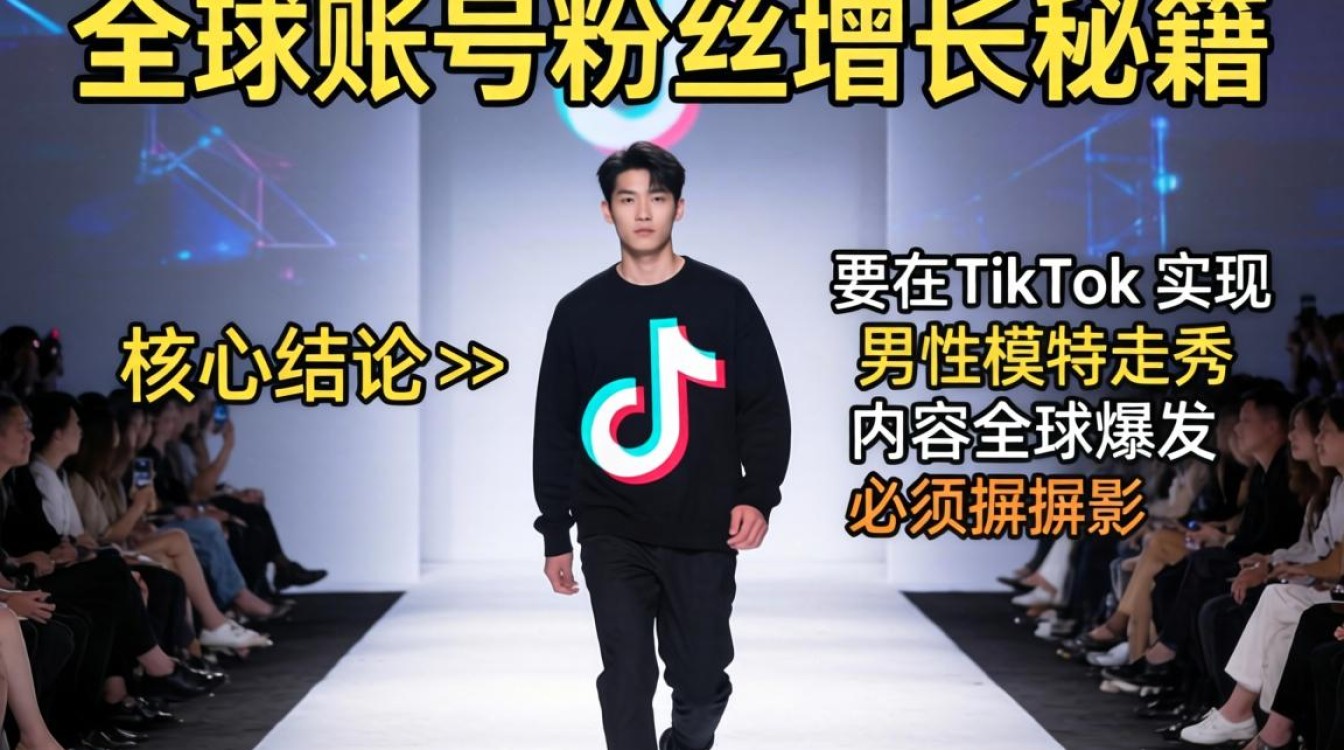 TikTok 男走 t 台 全球账号粉丝增长秘籍