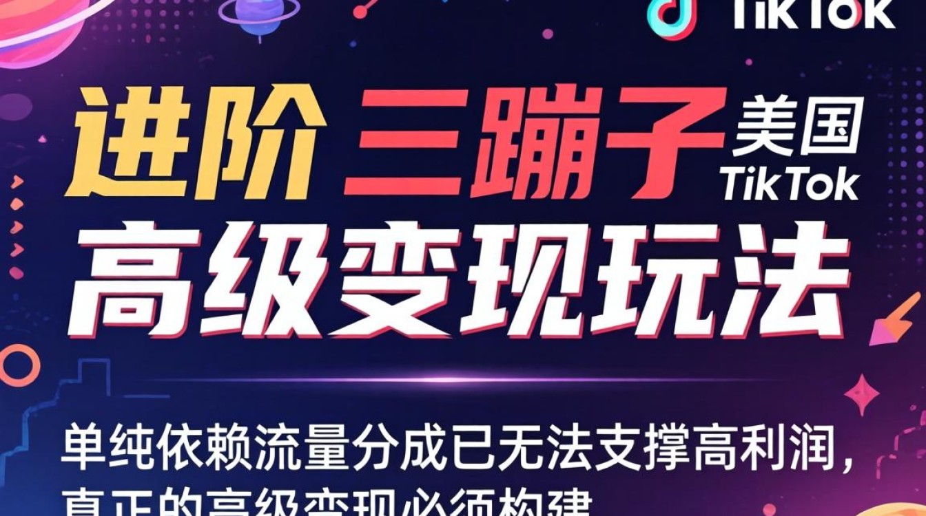 运营进阶三蹦子美国TikTok高级变现玩法