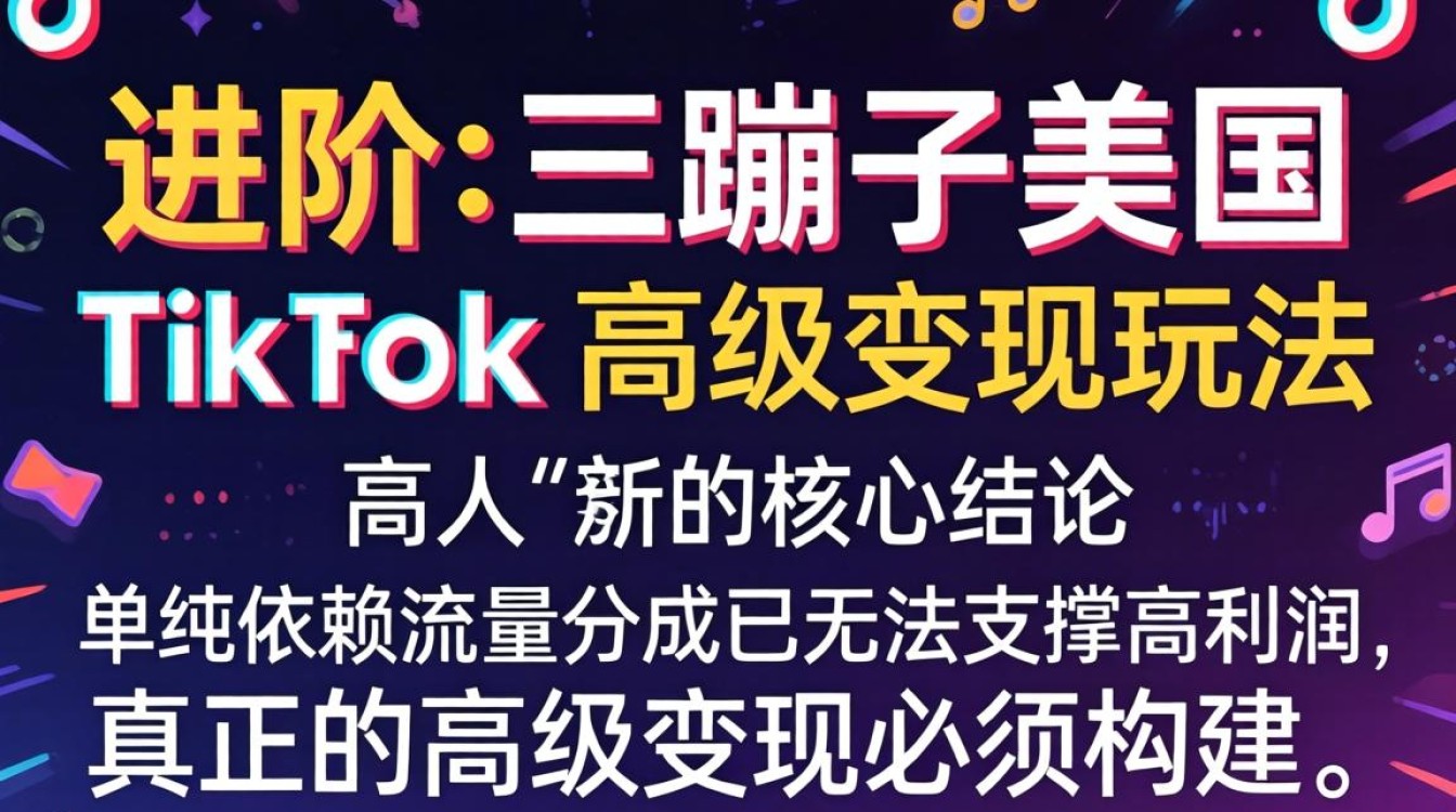 运营进阶三蹦子美国TikTok高级变现玩法