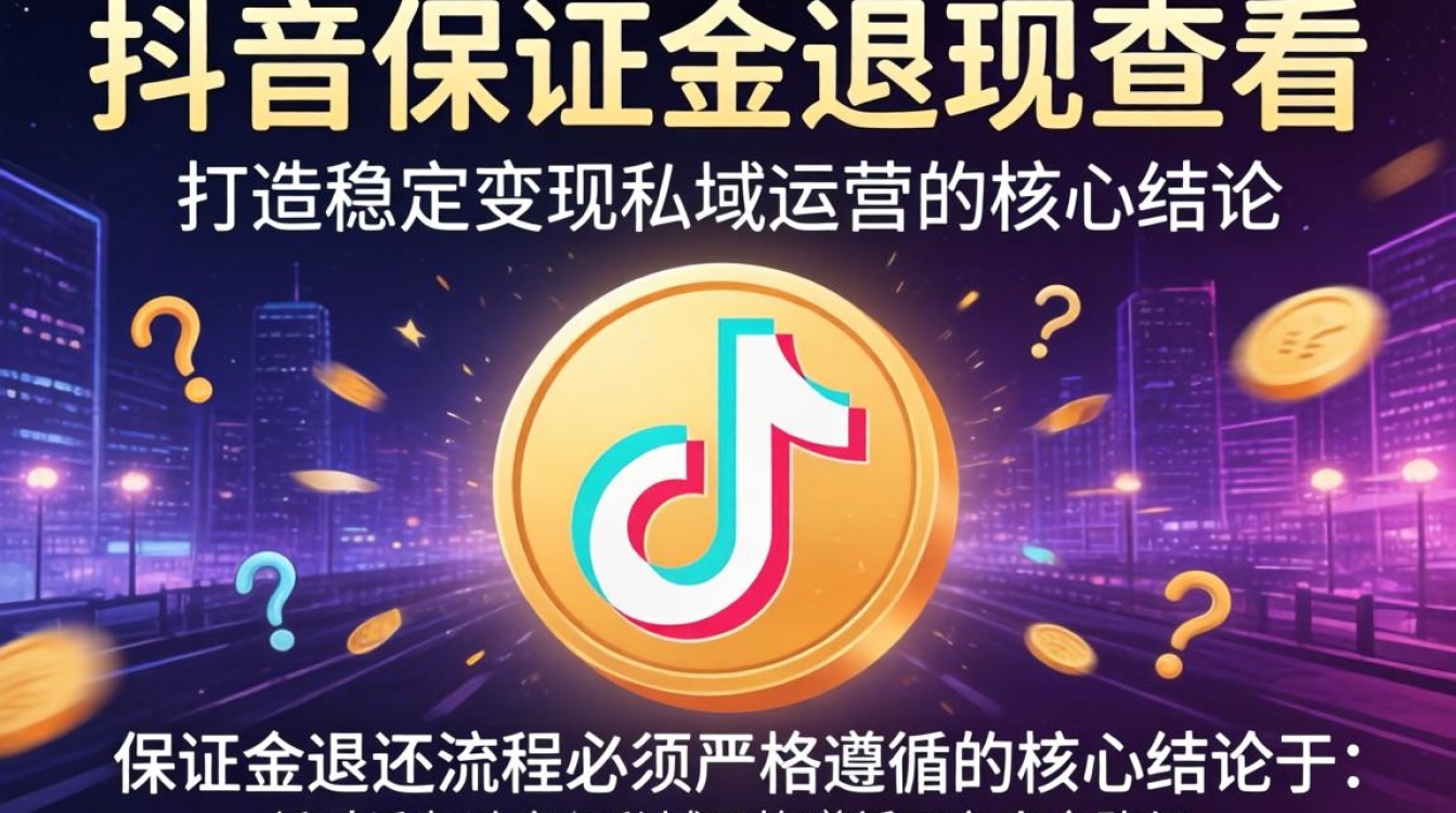 抖音保证金退还流程及私域运营变现技巧