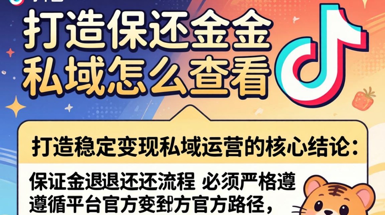 抖音保证金退还流程及私域运营变现技巧
