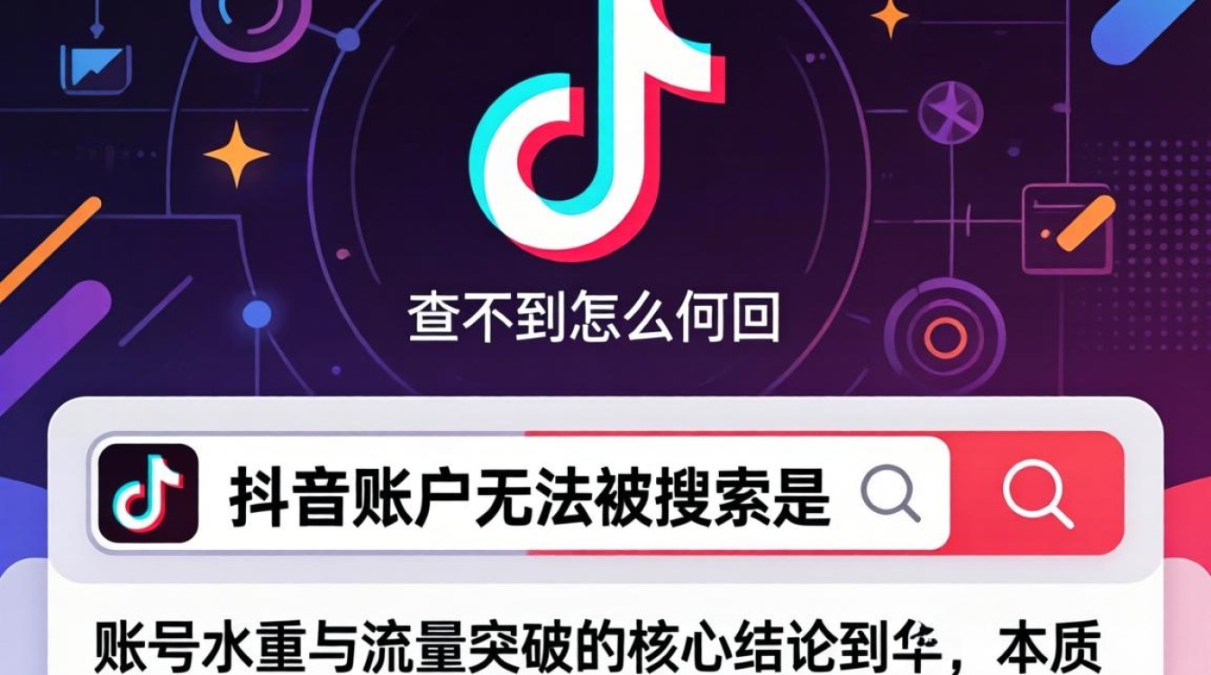 抖音账户查不到怎么回事